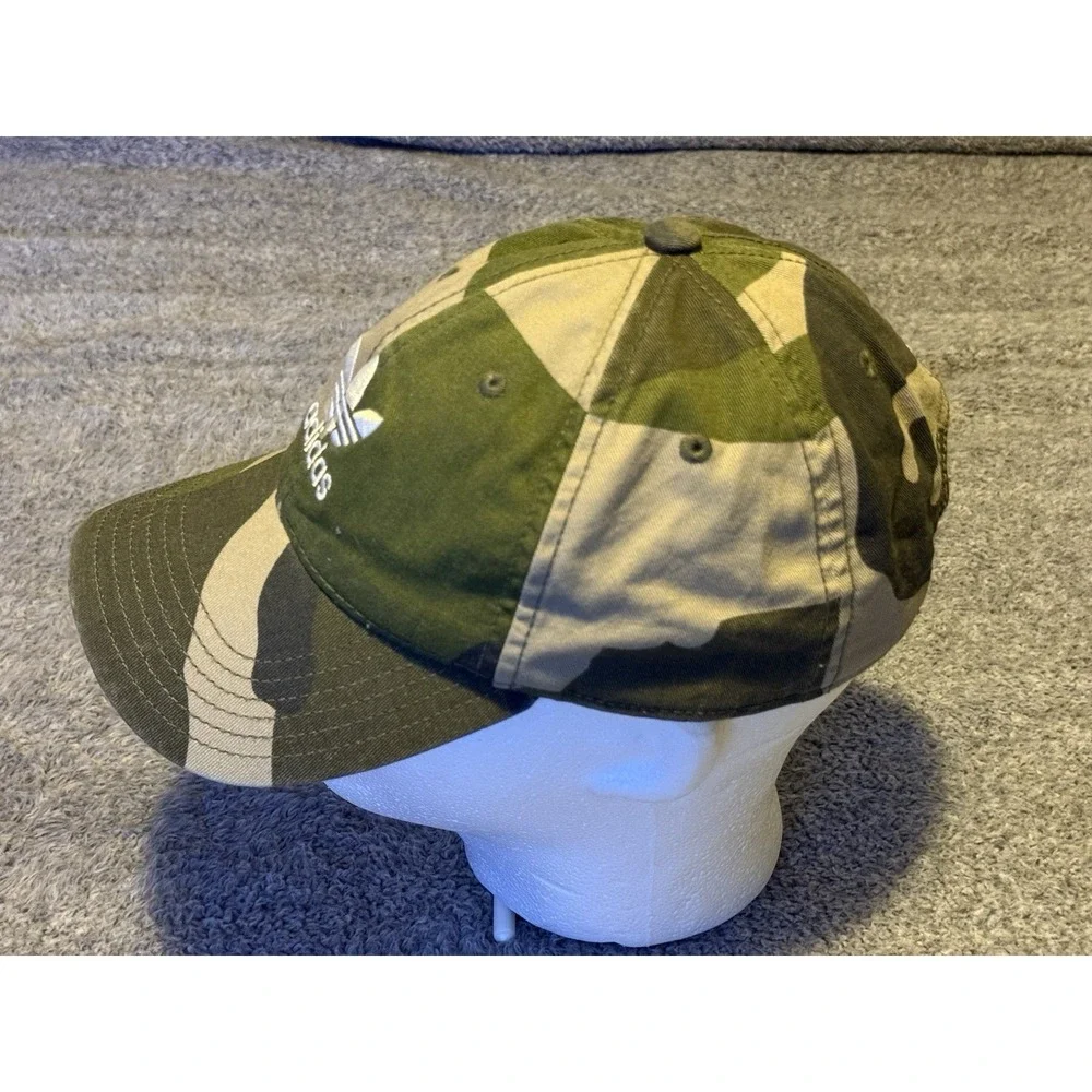 Adidas Camo Camouflage Hat Strap Back Cotton Dad Strapback Trefoil Logo Fitness